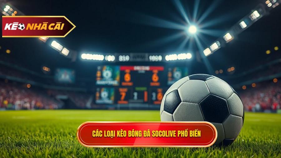 Các loại kèo bóng đá Socolive phổ biến nhất hiện nay